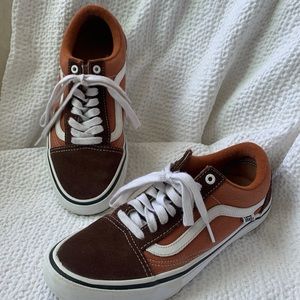 Van’s Men’s Pro Ward Brown/Rust Sneakers - 7.5